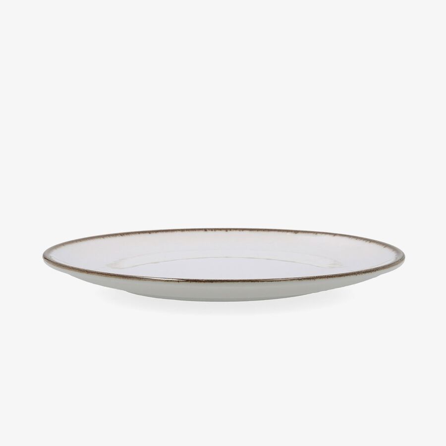 Plato llano blanco de porcelana Pietra &Oslash;27cm
