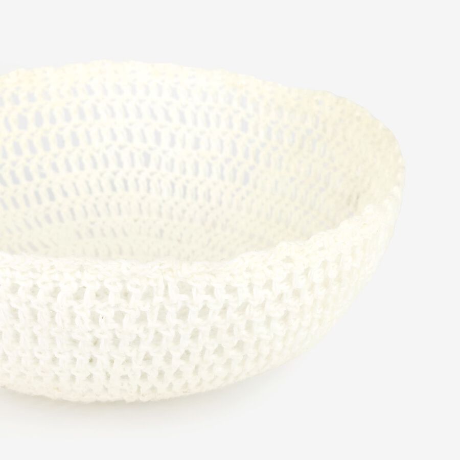 Frutero de algod&oacute;n blanco Nadel &Oslash;22x8cm