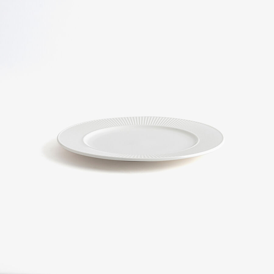 Plato llano de porcelana new bone china blanco Lara &Oslash;27cm