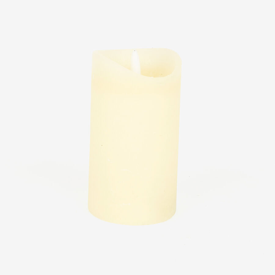 Vela LED crema 7x12,5cm