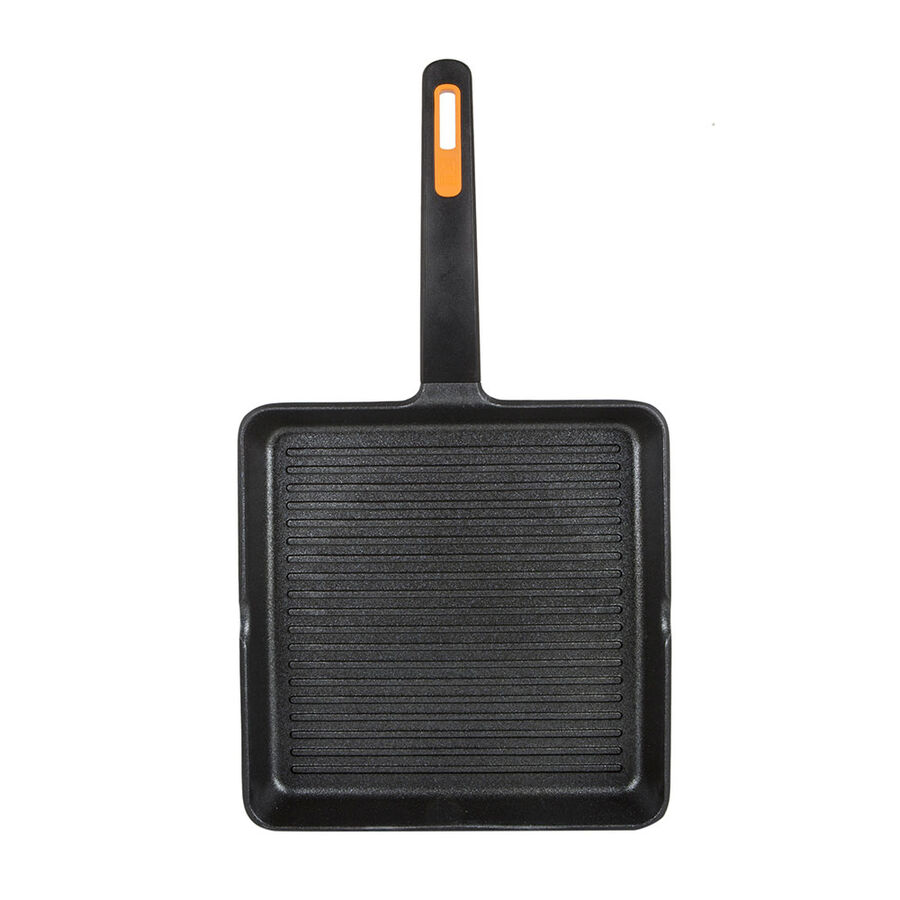 Grill de aluminio con rayas Efficient Plus Ø28cm