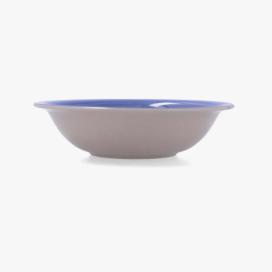 Plato hondo de cer&aacute;mica azul Aegea &Oslash;21cm