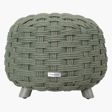 Puff de jard&iacute;n de aluminio verde Obira &Oslash;49x38cm