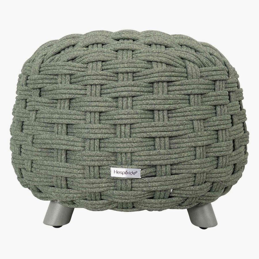 Puff de jard&iacute;n de aluminio verde Obira &Oslash;49x38cm