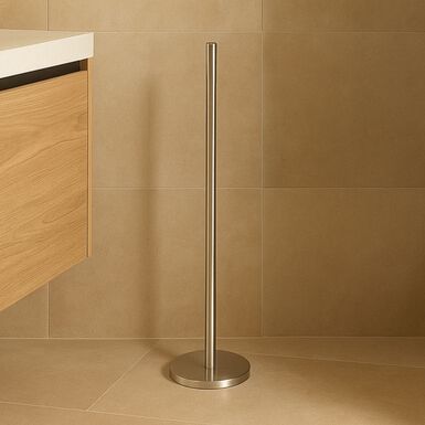 Portarrollos de papel Wc de acero inoxidable Ø15x46cm