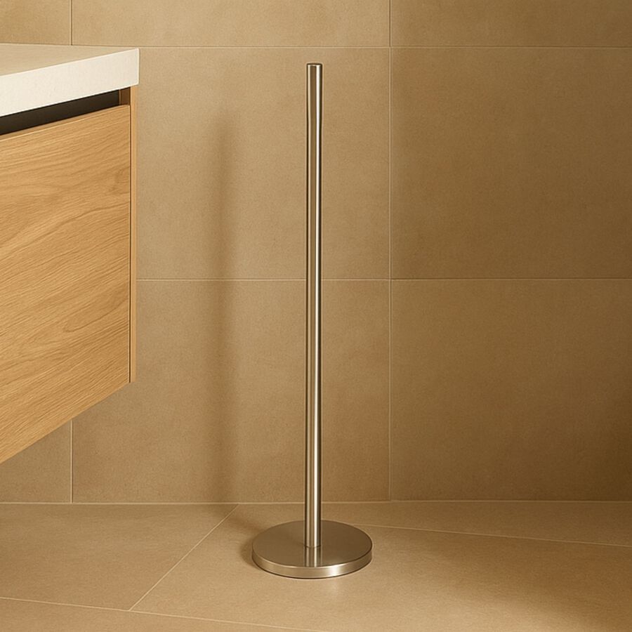 Portarrollos de papel Wc de acero inoxidable Ø15x46cm