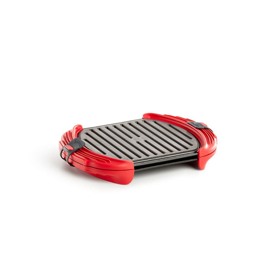 Grill para microondas con asas de silicona XL - L&eacute;ku&eacute;