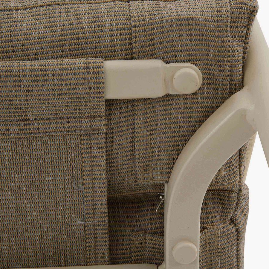 Conjunto de jard&iacute;n para 4 personas de acero crema Solani