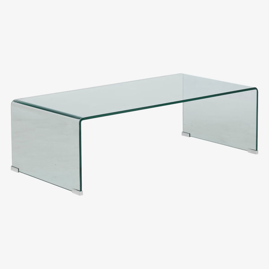 Mesa de centro de vidrio Xalen 110x55x38cm 