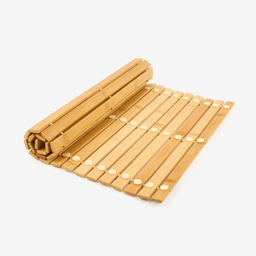 Alfombra de ba&ntilde;o bamb&uacute; 59x40cm