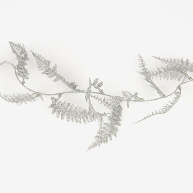 Guirnalda para árbol de hojas plateadas 180cm