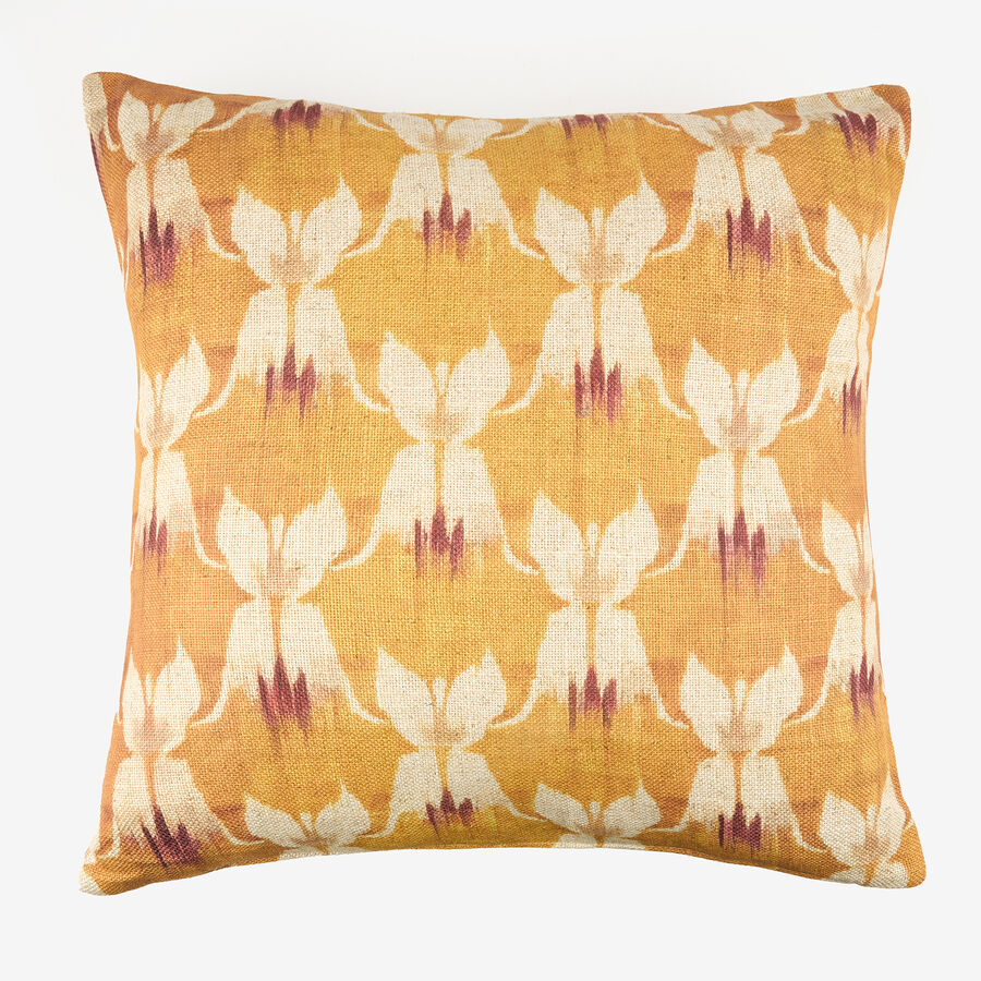 Funda de cojín algodón naranja Koray 45x45cm