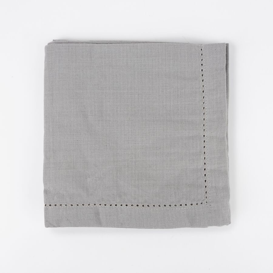 Set de 4 servilletas de algod&oacute;n grises 40x40cm