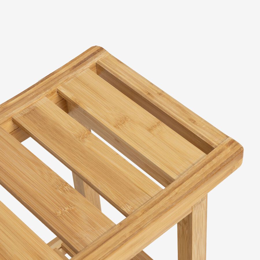 Taburete de bambú Aldo 40x25x46cm