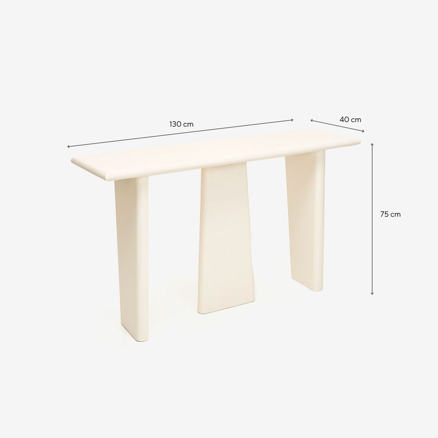 Consola de madera de mango Moscú 130x40x75cm Clau&Chloe