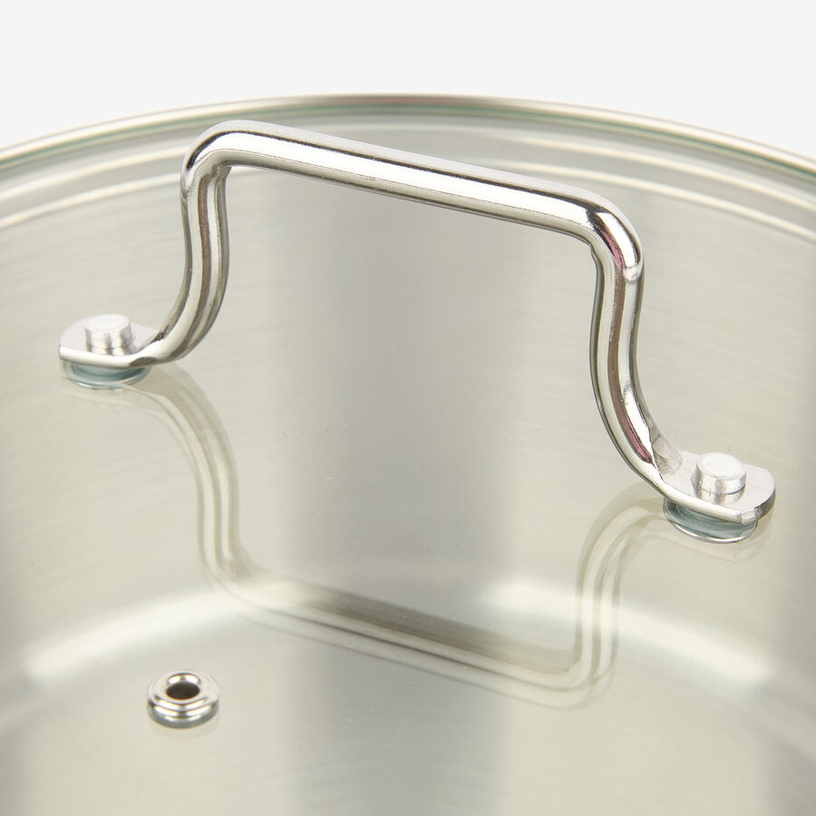 Cacerola de acero inoxidable con tapa Birta Ø20cm - 2,75L