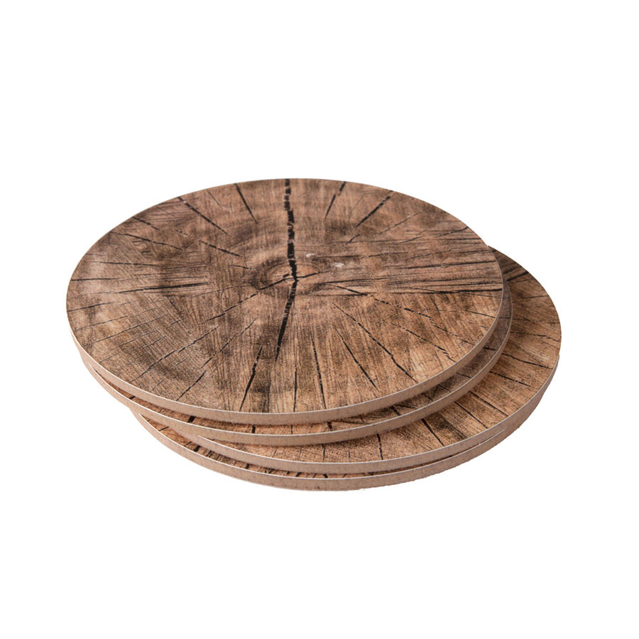 Set de 4 posavasos de corcho &Oslash;10cm