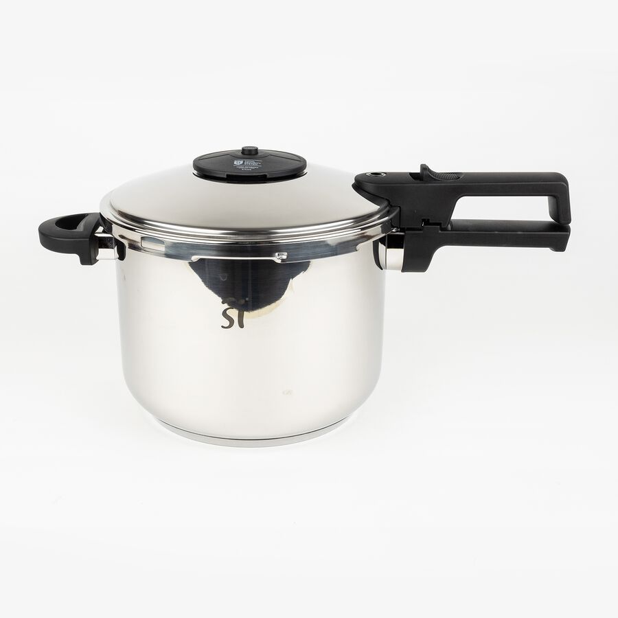 Olla a presi&oacute;n de acero inoxidable Creta, 6L
