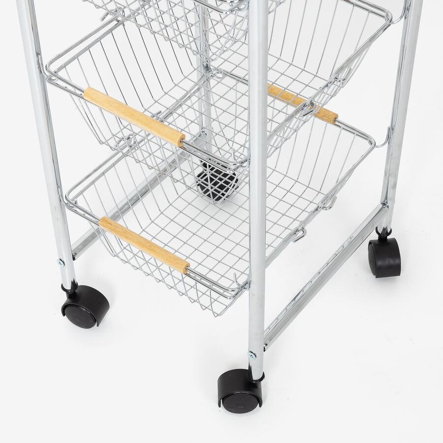 Carro de cocina de acero inoxidable Ammon 28x27x87cm