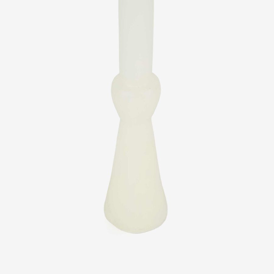 Vela de cera parafina blanca 25x5cm