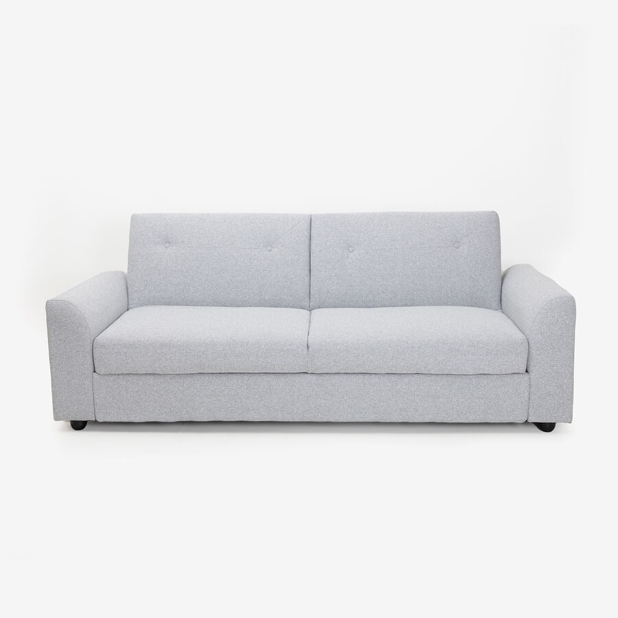 Sofá cama de 3 plazas gris Barita 216x85x85cm