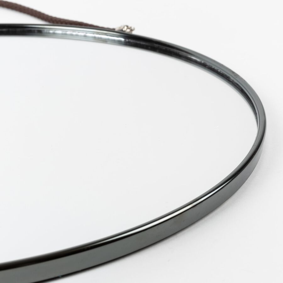 Espejo redondo negro Jan Ø38cm