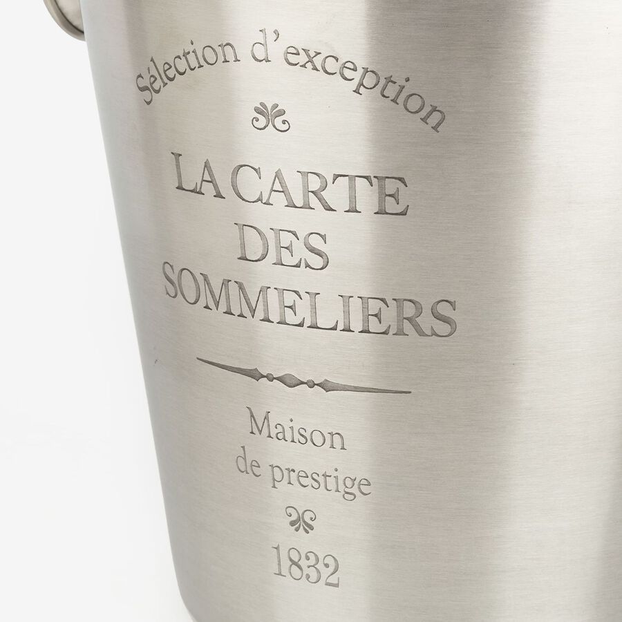 Cubitera enfriadora de metal cromada Ø21,5x23,5cm