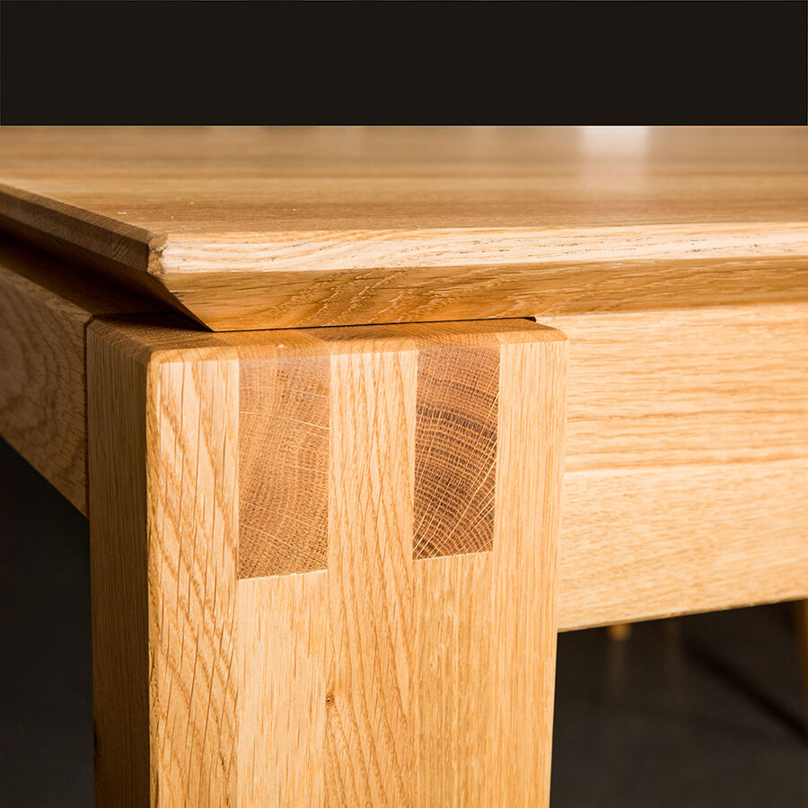 Mesa extensible de madera de roble 160/240cm