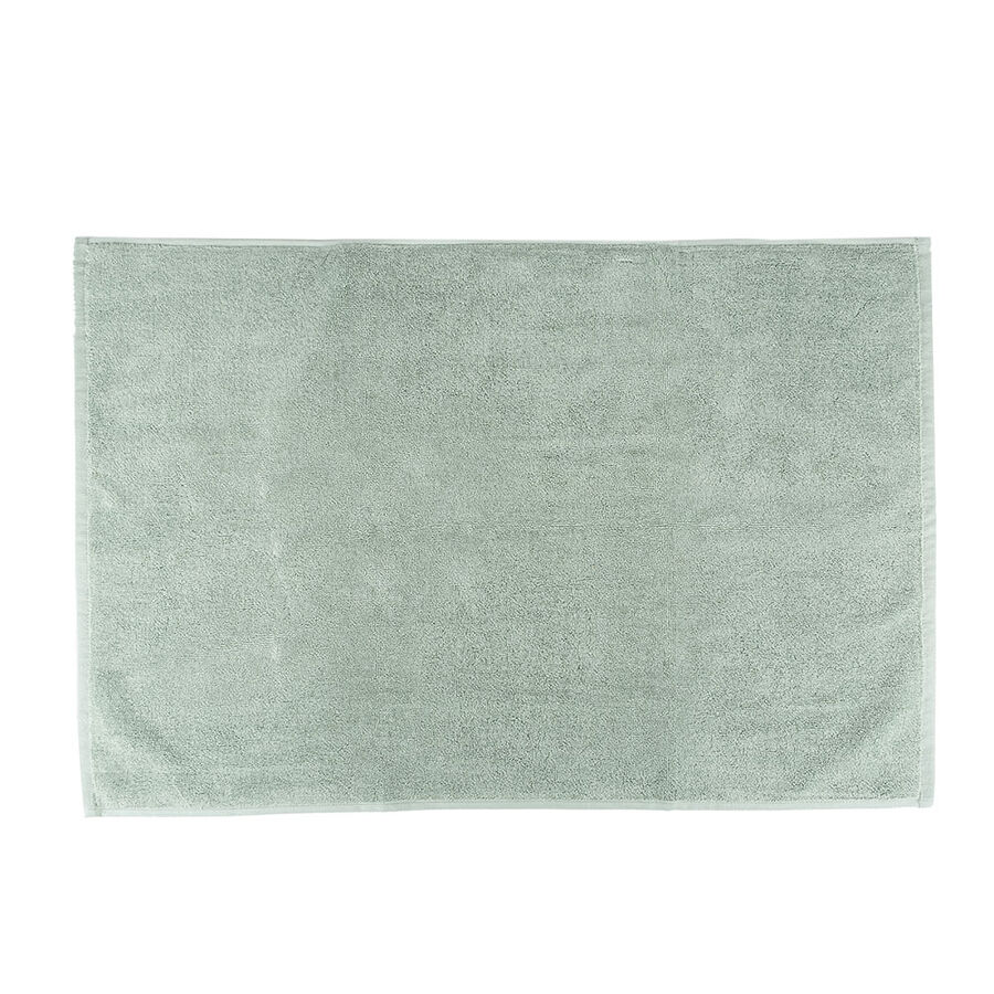 Alfombra de baño algodón verde 50x70cm