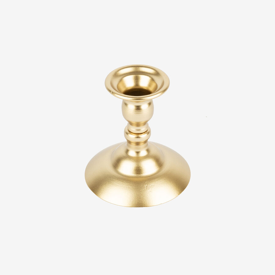Candelabro de metal dorado Dila 9,5cm