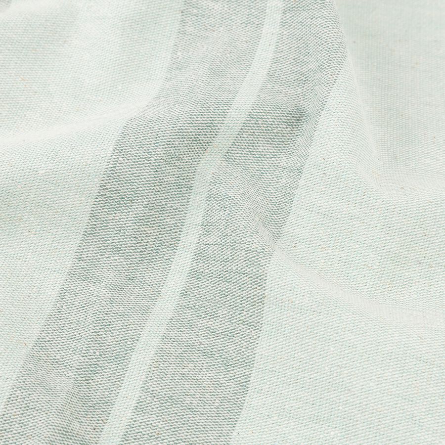 Servilleta de algod&oacute;n reciclado rayas verde 45x45cm