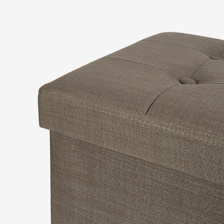 Taburete con almacenaje de madera DM Sander 76x38cm