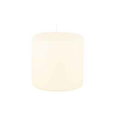 Vela decorativa cilindro marfil Ø10x10cm