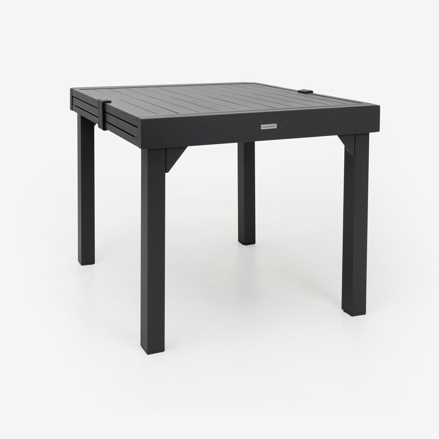 Mesa de jard&iacute;n extensible de aluminio Flamin 90/180x90x75cm