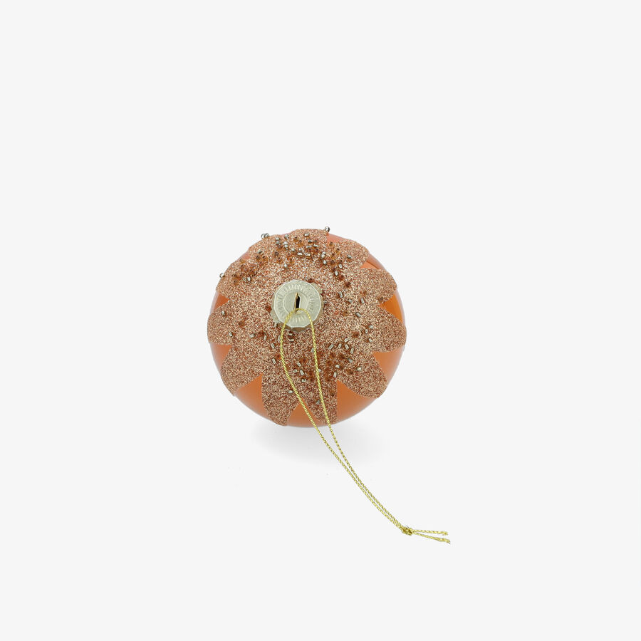Bola de Navidad dorada de cristal &Oslash;8cm