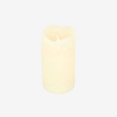 Vela LED con temporizador marfil Ø7x13cm