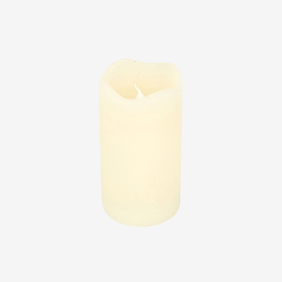 Vela LED con temporizador marfil Ø7x13cm