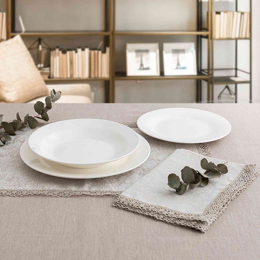 Vajilla de 18 piezas porcelana brillo Vetra