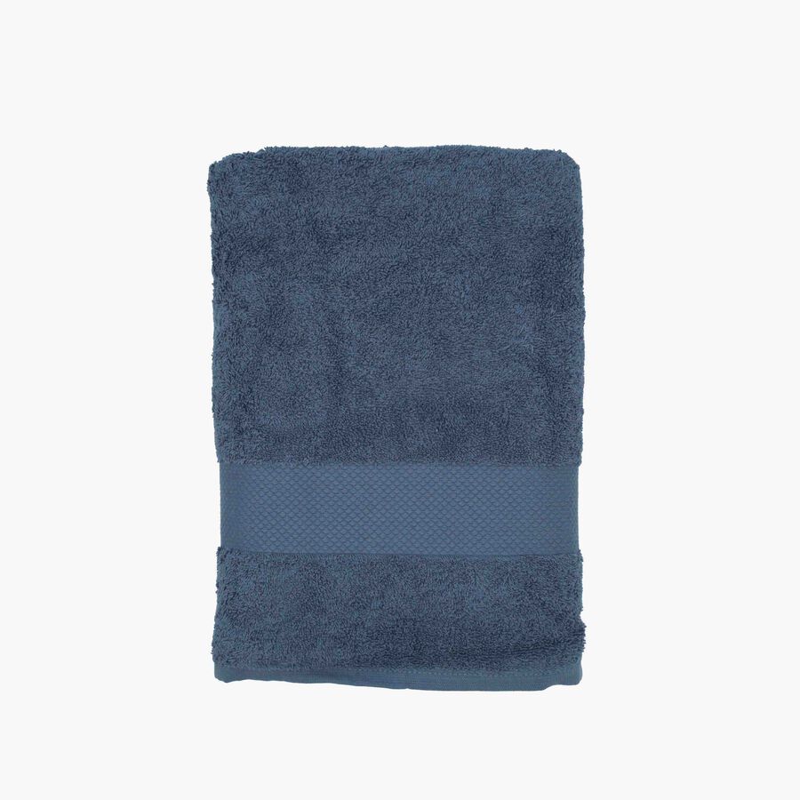 Toalla de lavabo de algod&oacute;n 100% azul Armon&iacute;a 50x100cm - 500 g/m&sup2;