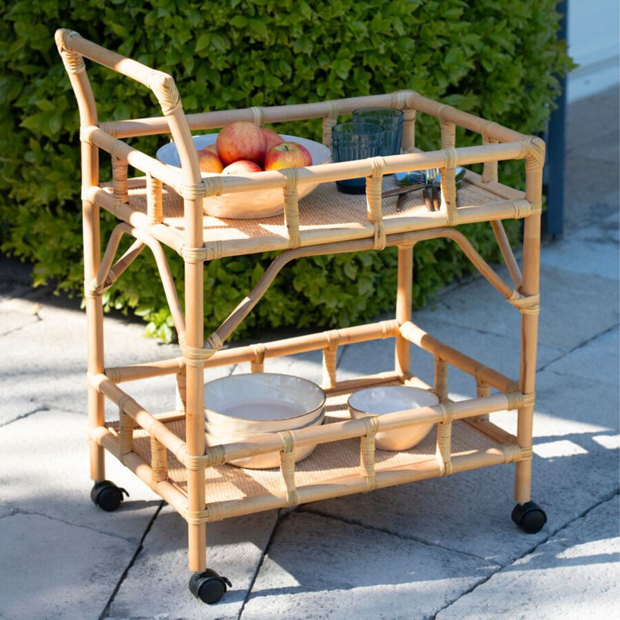 Camarera de rat&aacute;n Venecia 53x43x80cm