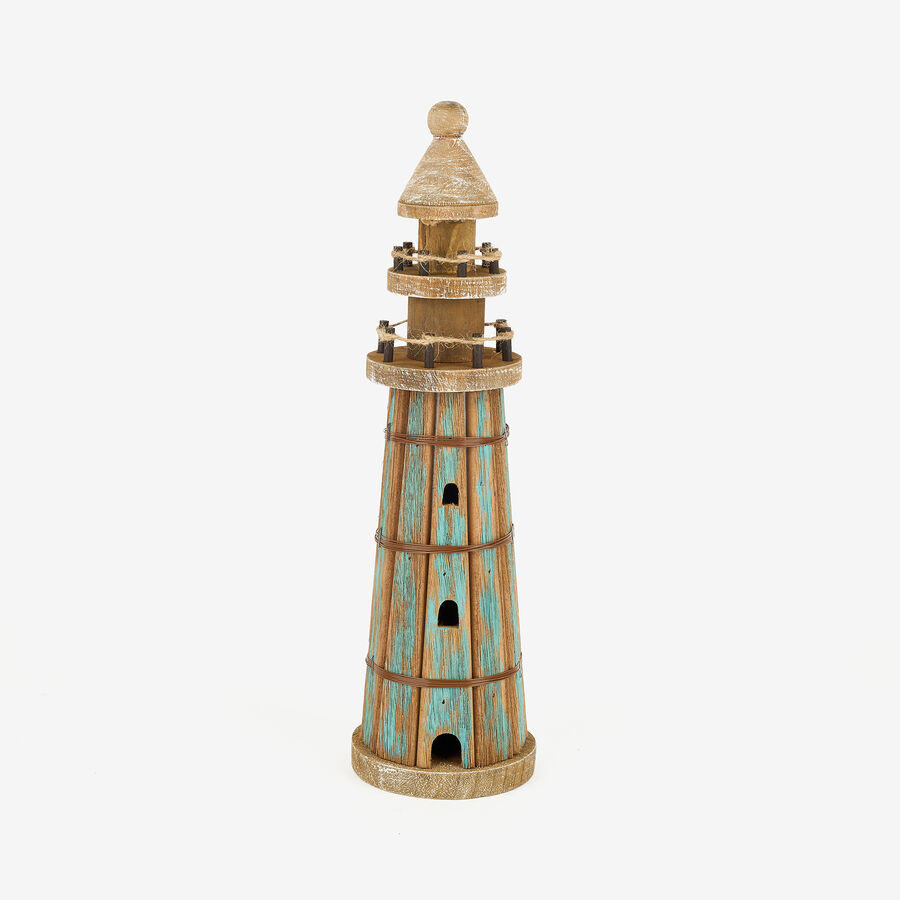 Figura decorativa de madera Faro 36cm