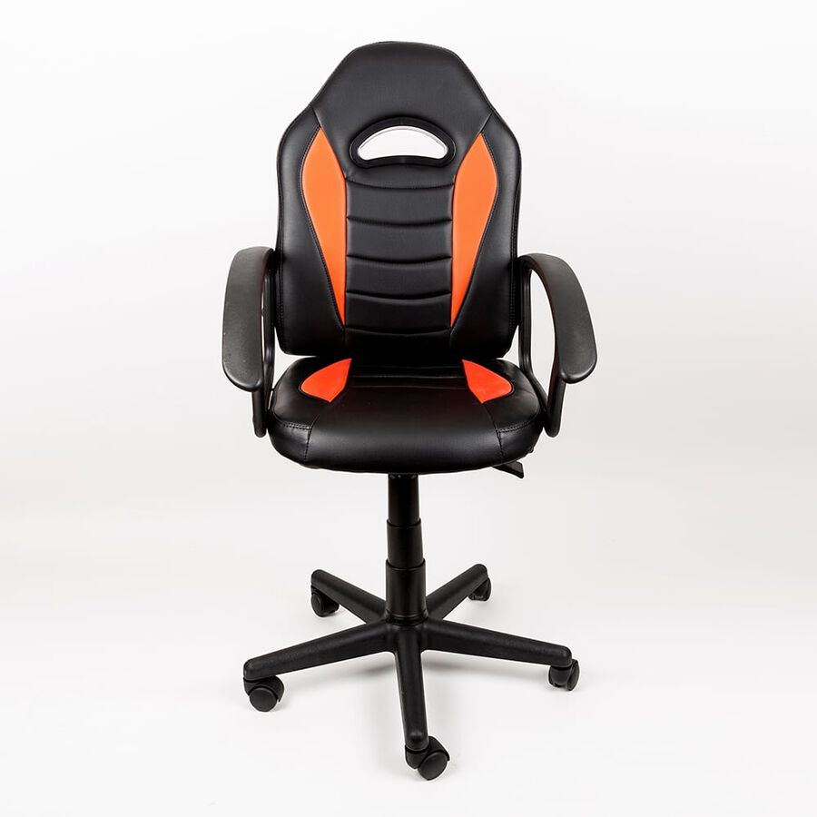 Silla gamer de oficina roja y negra