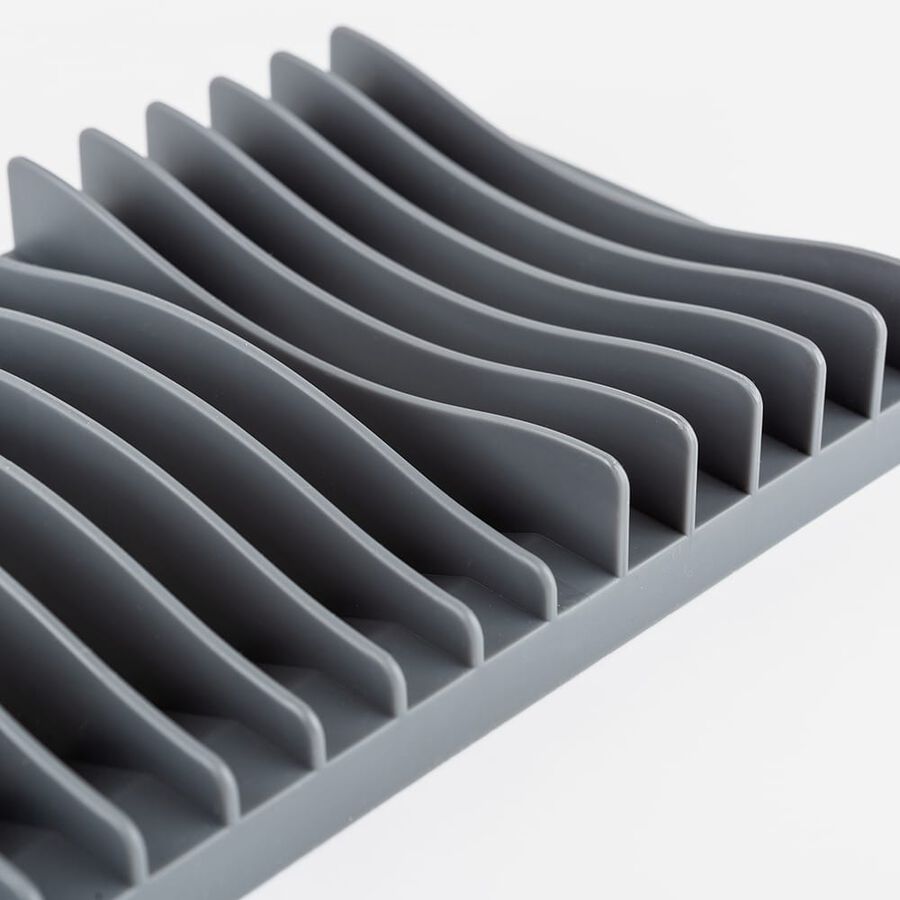 Escurreplatos gris Flat 40x16cm