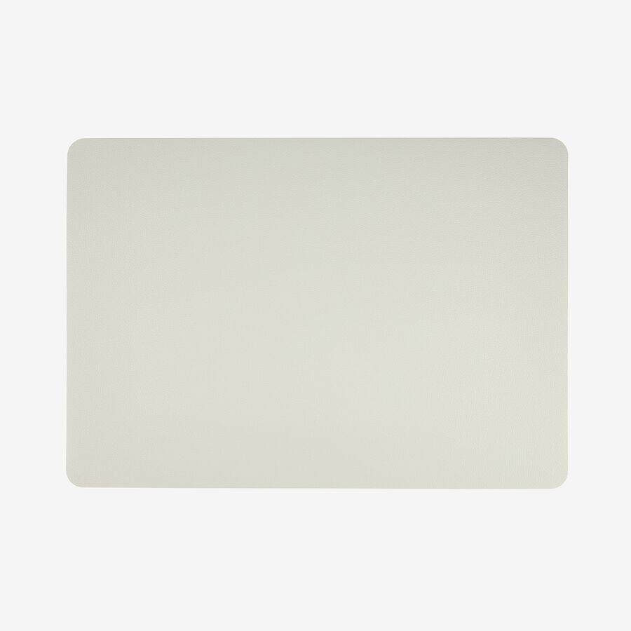 Mantel individual de polipiel gris 43x30cm