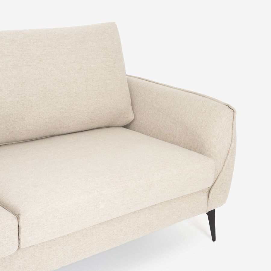 Sofá de 3 plazas beige Balt 207x90cm Clau&Chloe