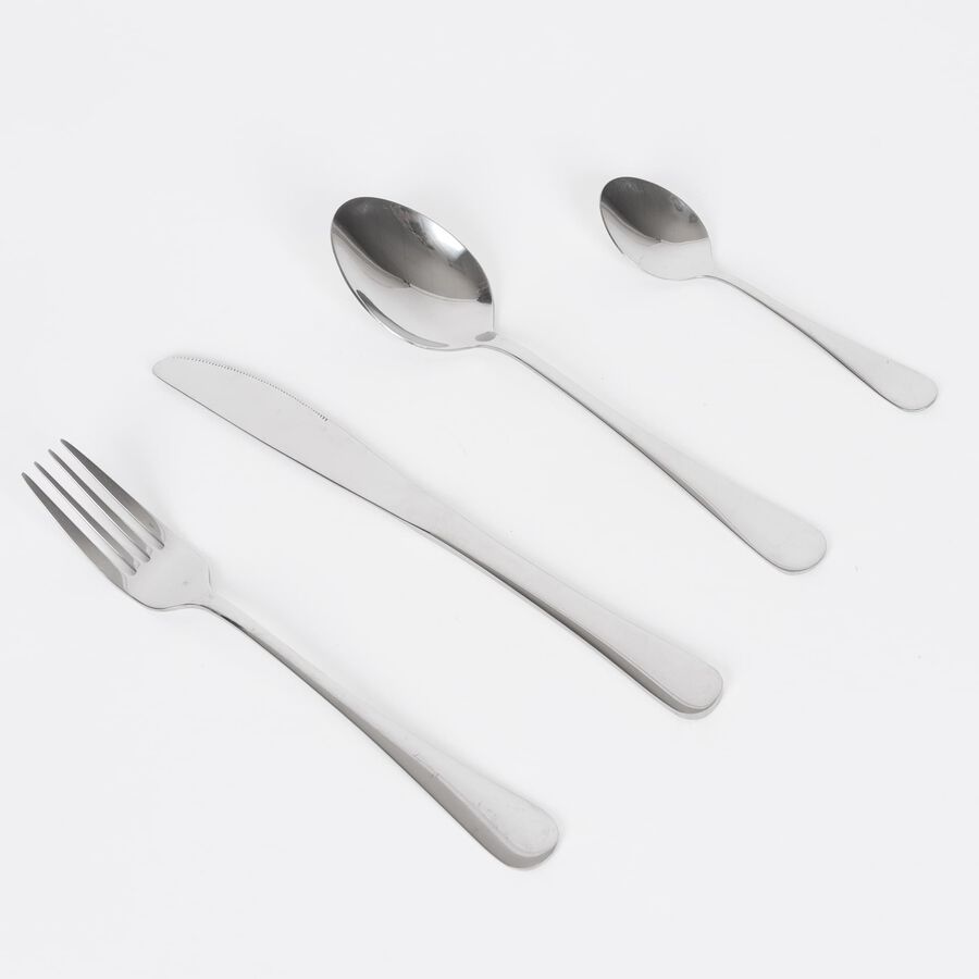 Cuberteria de 24 piezas de acero inoxidable Munich Silver - Bergner
