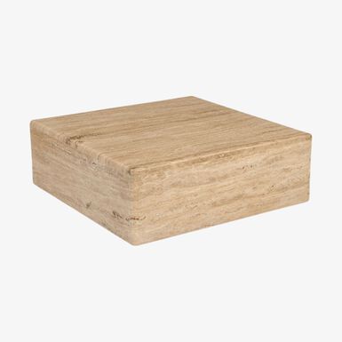 Mesa de centro de mármol Travertine 54x54x19cm Clau&Chloe
