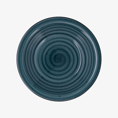 Set de 3 platos hondos azules de cer&aacute;mica Azura &Oslash;22cm