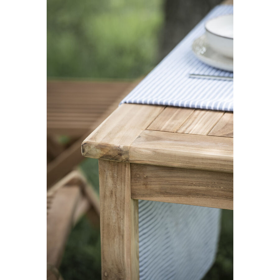 Mesa de jard&iacute;n de madera de teca Azores 140x80cm