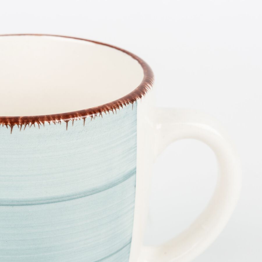 Taza azul de gres Vita 35cl